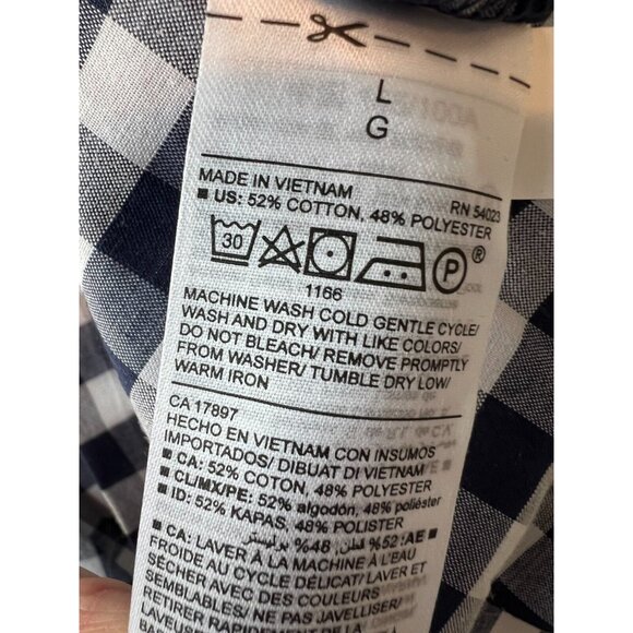 NWT Old Navy A-Line Dress Gingham Plaid size Large Ruffle Belted Summer Western - Picture 8 of 11